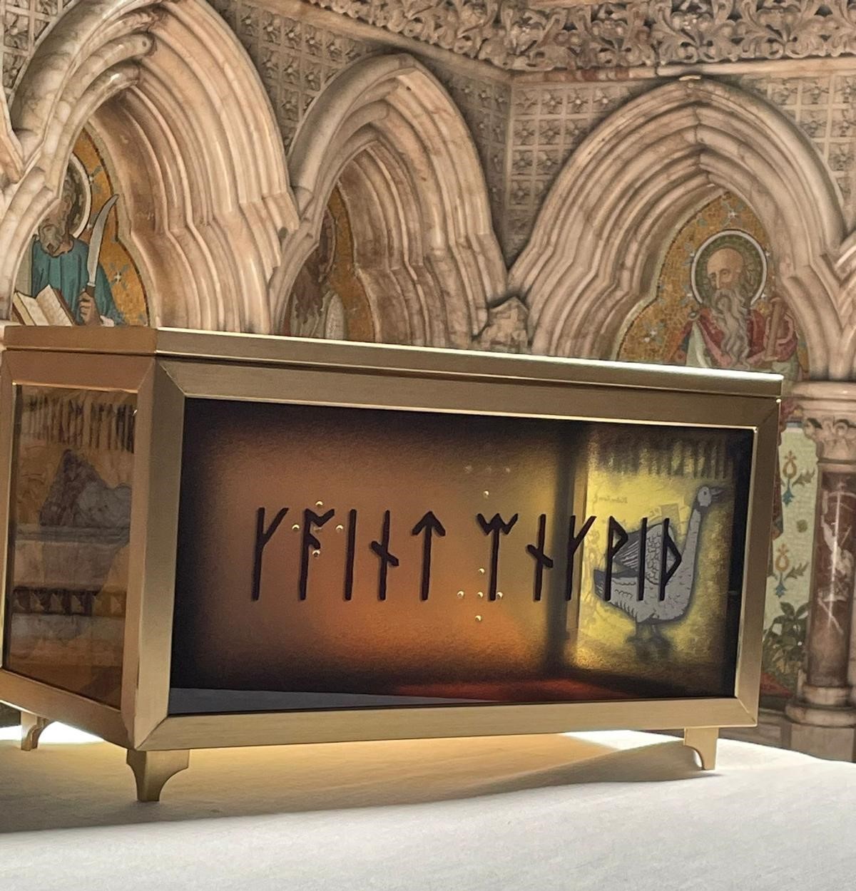 Reliquary which now houses St Eanswythe's remains