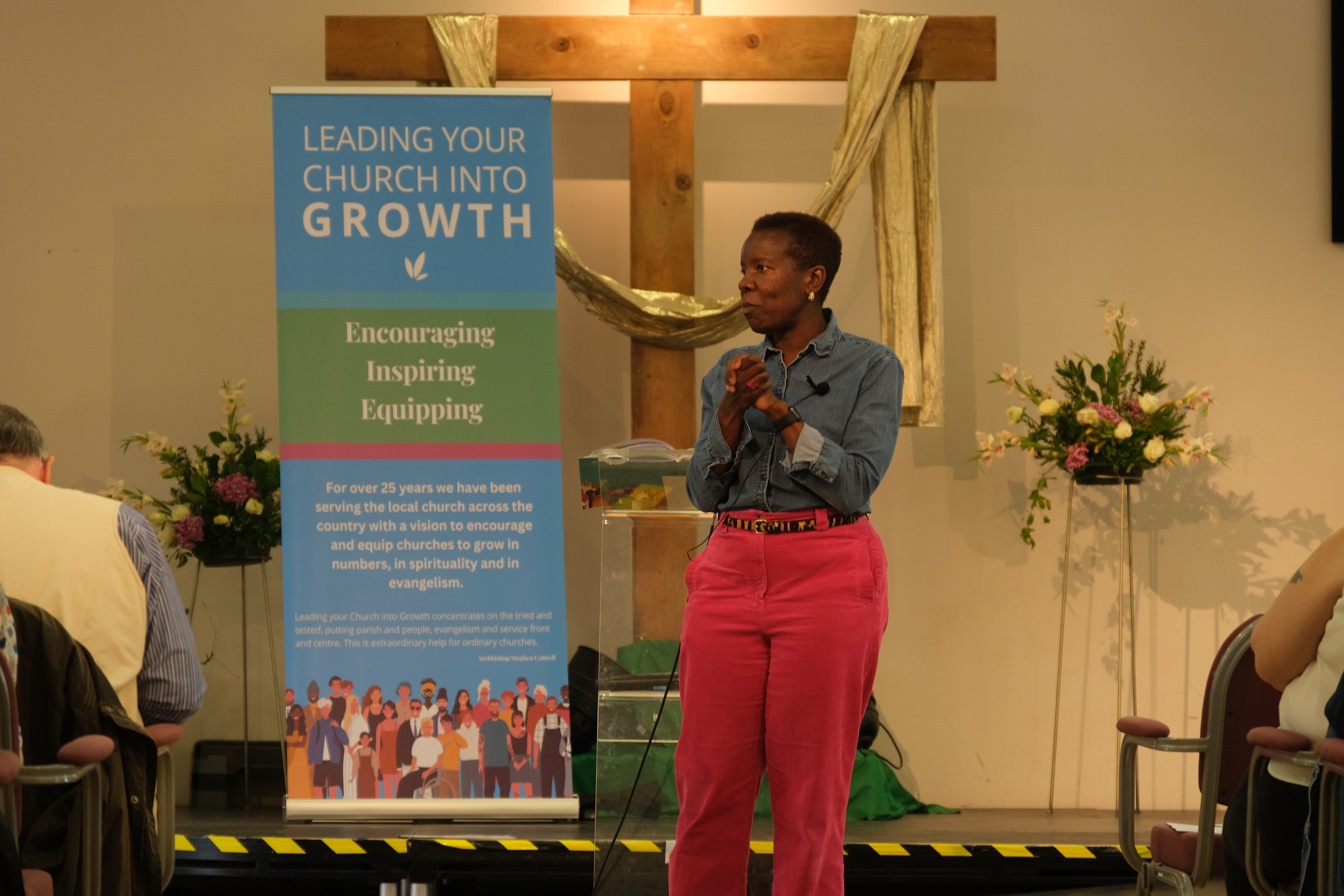 Rev Grace Sentamu Baverstock preaching at the LyCiG conference in Seasalter