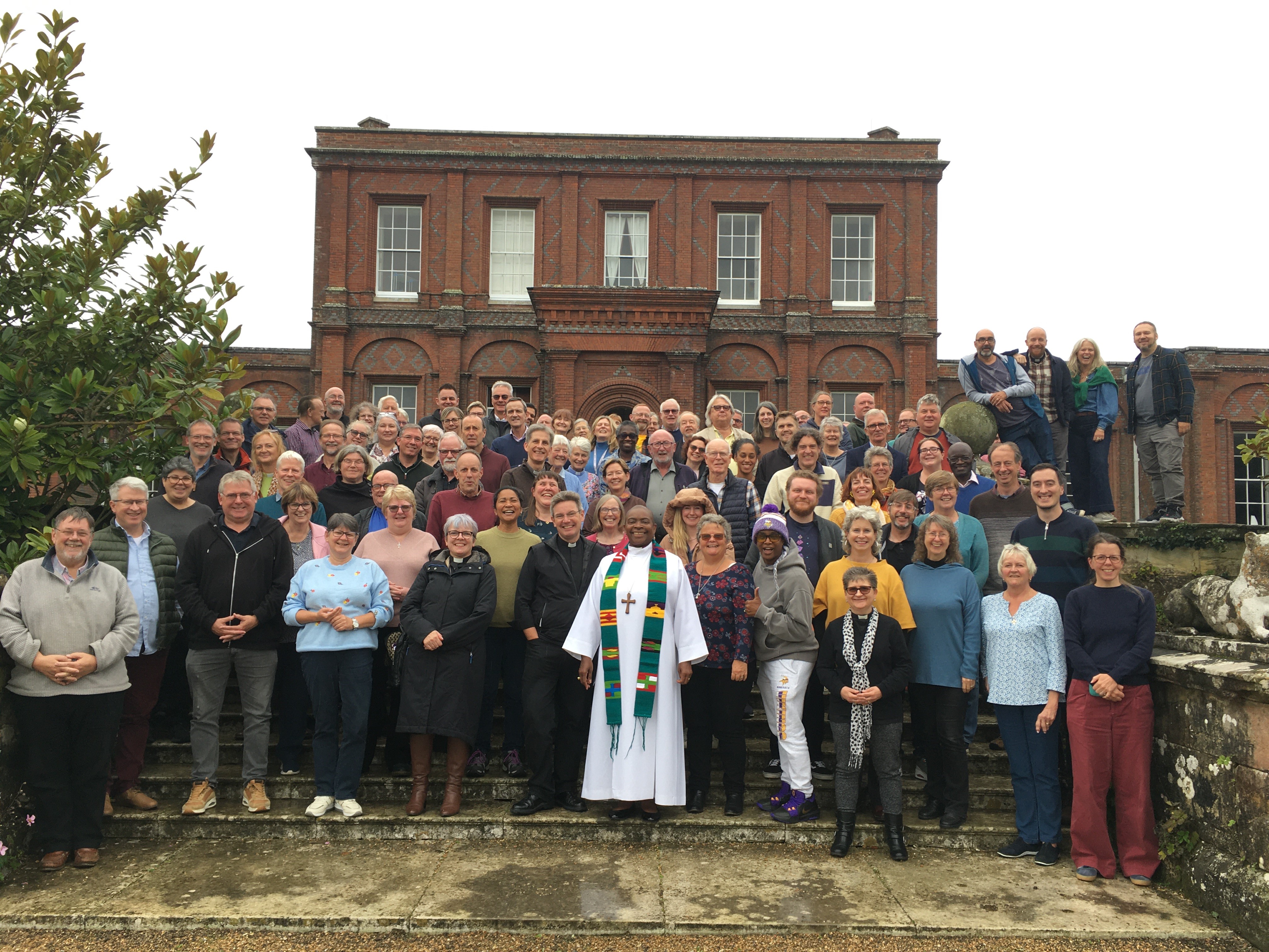 Clergy on the steps of ashburnham place