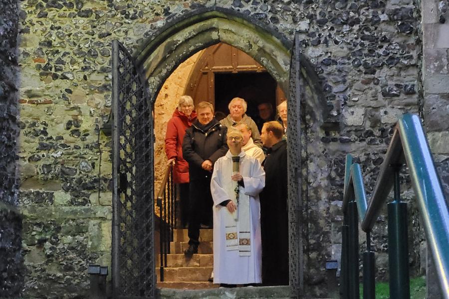 Church entrance at St Martin's in Canterbury.jpg