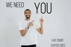 Open Live count Easter 2022 – We need you!